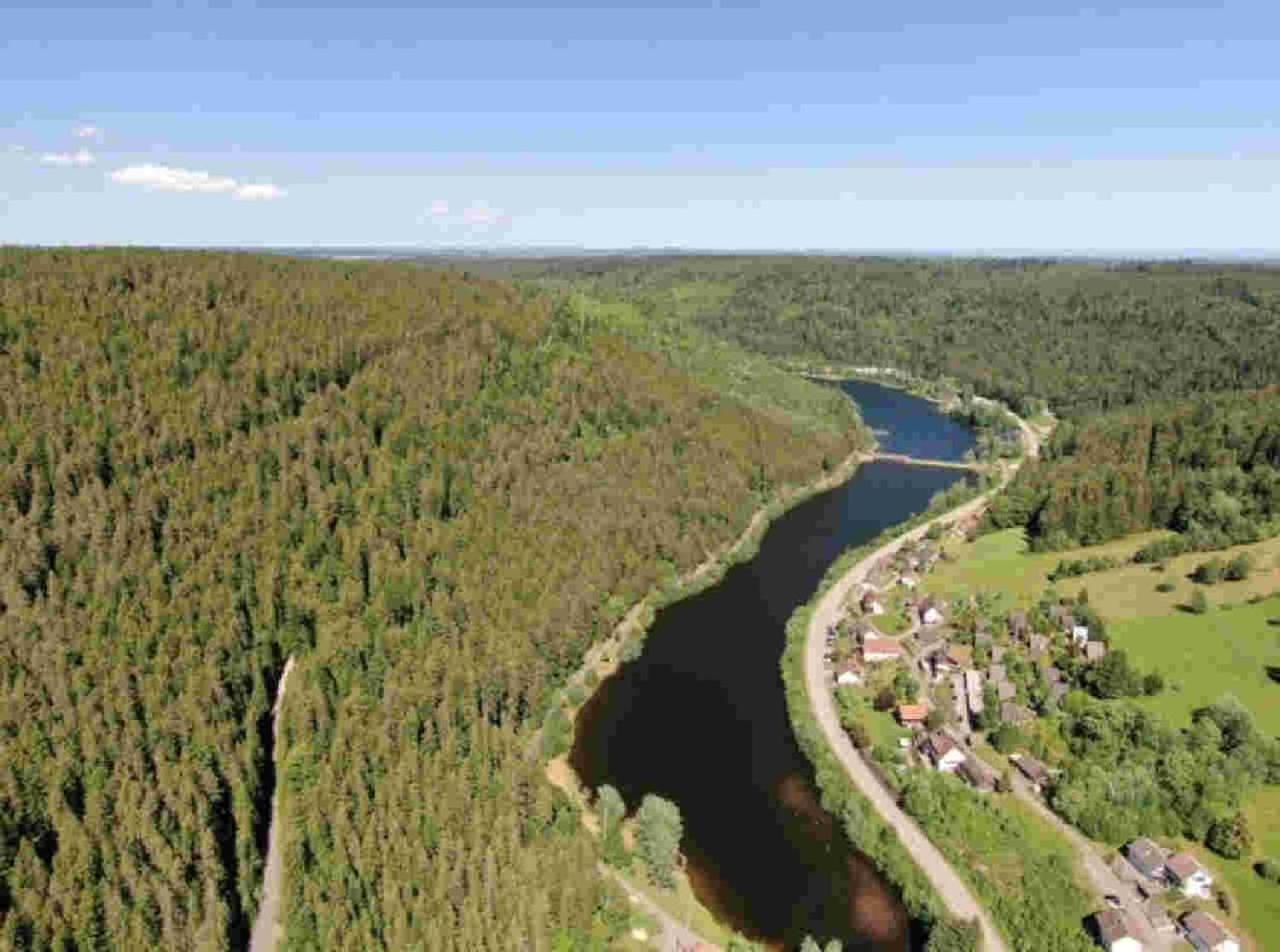 Ferienhaus Schwarzwald Seewald Erzgrube Badesee 100% Natur المظهر الخارجي الصورة